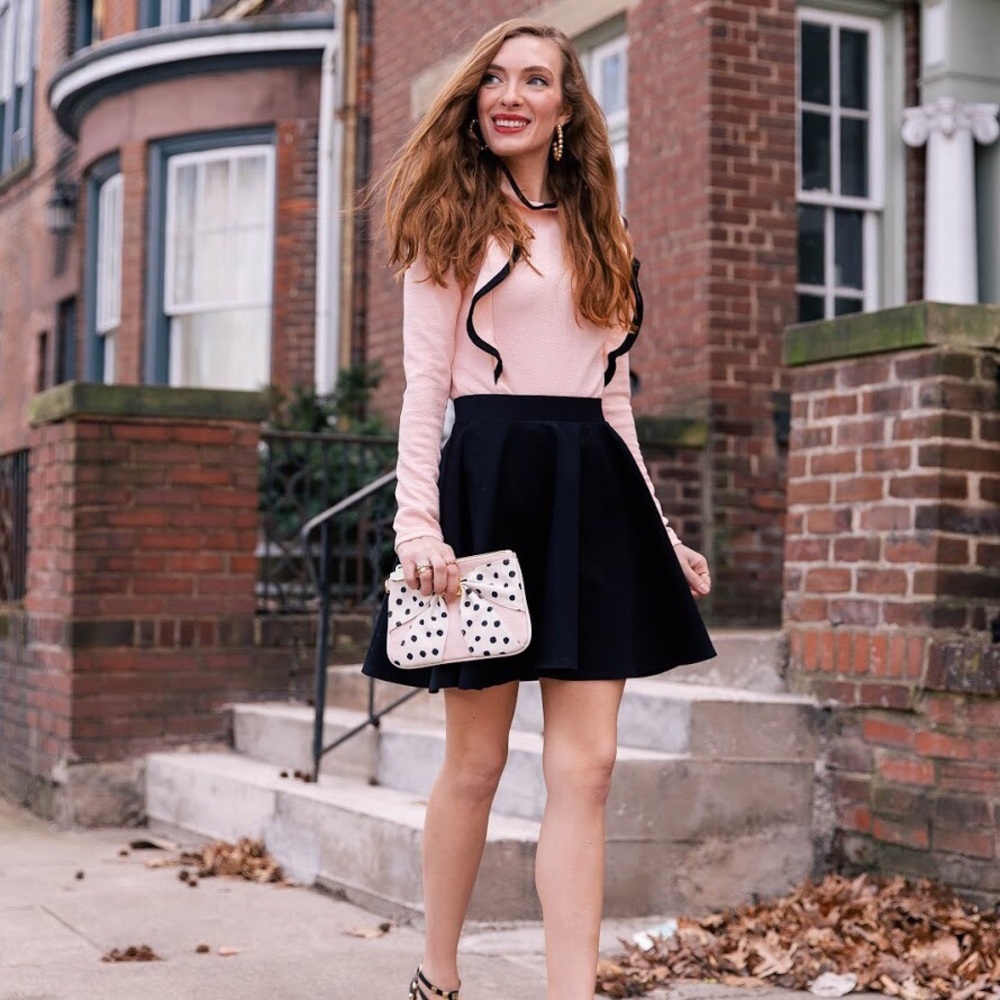 Ruffle trim top